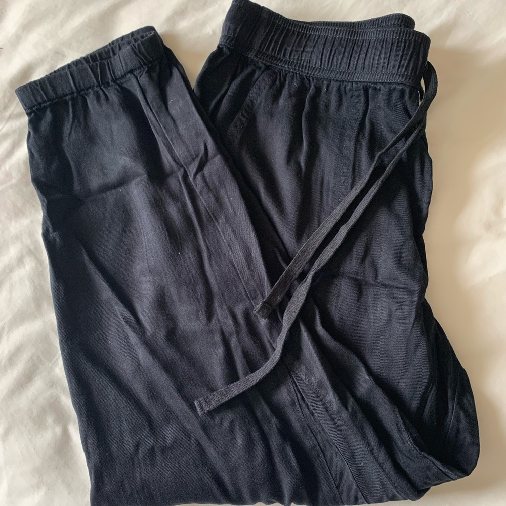 Celebrity Pink Black Drawstring Joggers w/ Pockets